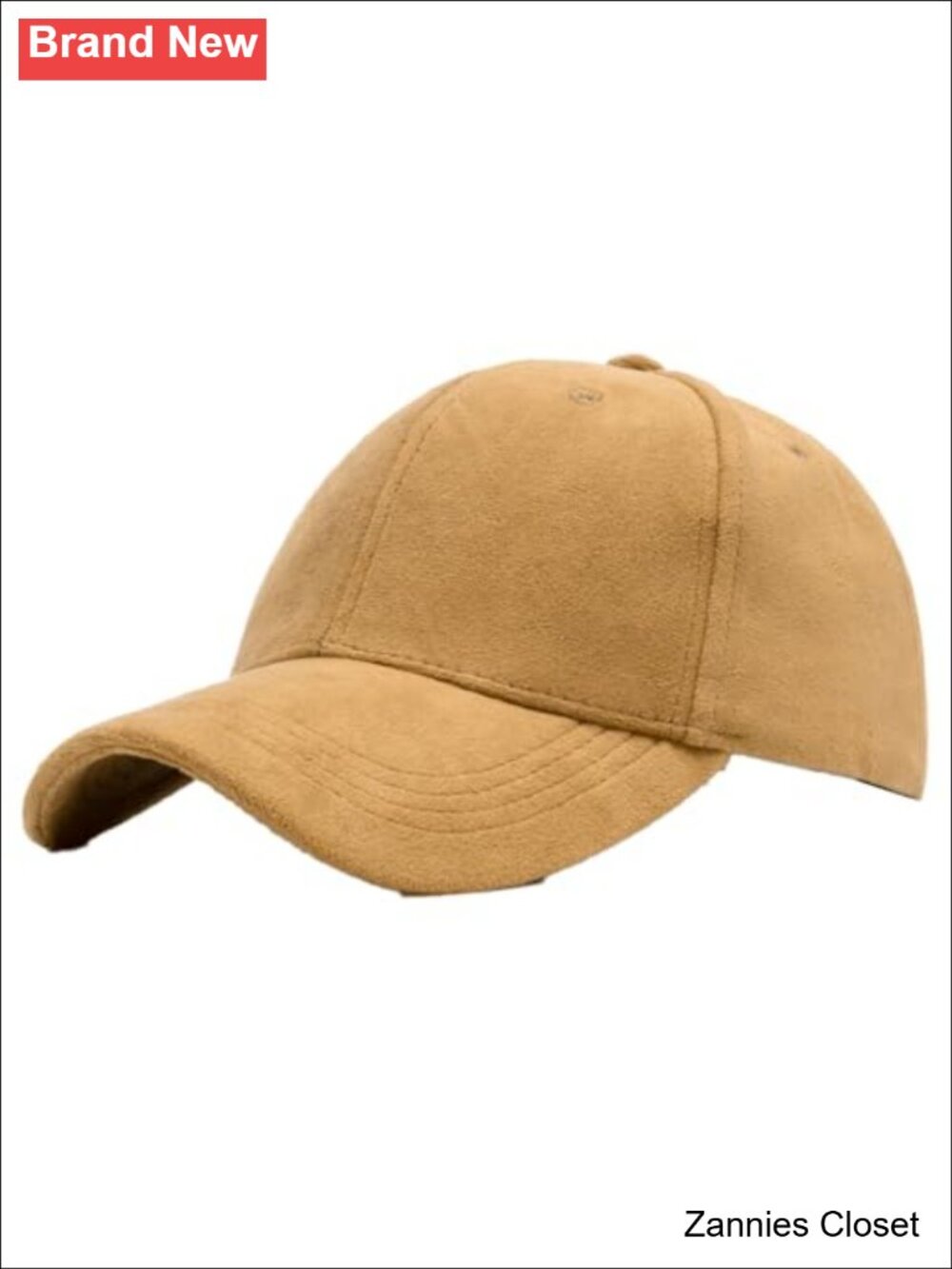 🤠 Vintage Faux Suede Adjustable Baseball Cap Plain Hat